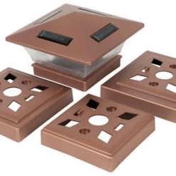 Best reviews of 🔔 Patriot Lighting® Solar Integrated LED Brecklin Copper Post Cap Landscape Light - 2 Pack ✔️