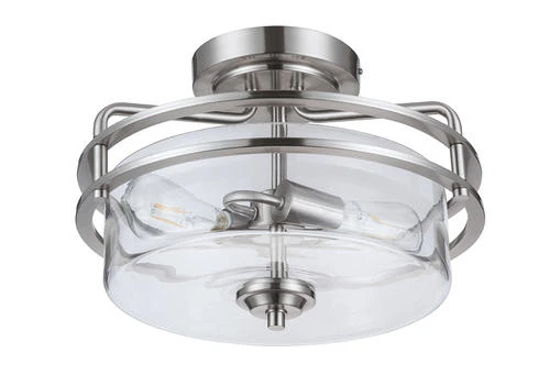 Wholesale ✔️ Patriot Lighting® Joska Brushed Nickel 2-Light Semi-Flush Mount Ceiling Light 🛒 6 Wholesale ✔️ Patriot Lighting® Joska Brushed Nickel 2-Light Semi-Flush Mount Ceiling Light 🛒 - Image 4