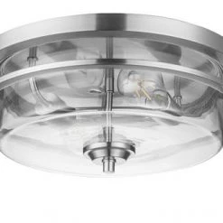 Best Pirce ✨ Patriot Lighting® Joska Brushed Nickel 2-Light Flush Mount Ceiling Light ✨ -Patriot Light Store 20711 B