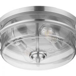 Best Pirce ✨ Patriot Lighting® Joska Brushed Nickel 2-Light Flush Mount Ceiling Light ✨ -Patriot Light Store 20711 C