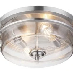 Best Pirce ✨ Patriot Lighting® Joska Brushed Nickel 2-Light Flush Mount Ceiling Light ✨ -Patriot Light Store 20711 D