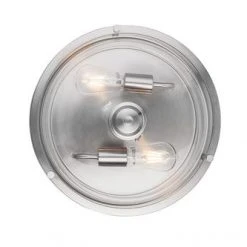Best Pirce ✨ Patriot Lighting® Joska Brushed Nickel 2-Light Flush Mount Ceiling Light ✨ -Patriot Light Store 20711 F