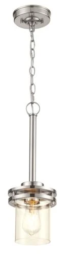 Outlet 🧨 Patriot Lighting® Joska Brushed Nickel 1-Light Mini Pendant 🎉 8 Outlet 🧨 Patriot Lighting® Joska Brushed Nickel 1-Light Mini Pendant 🎉 - Image 6