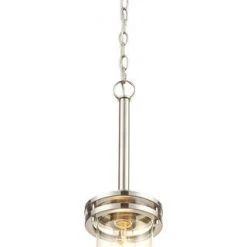 Outlet 🧨 Patriot Lighting® Joska Brushed Nickel 1-Light Mini Pendant 🎉 12 Outlet 🧨 Patriot Lighting® Joska Brushed Nickel 1-Light Mini Pendant 🎉 -Patriot Light Store 20712 D