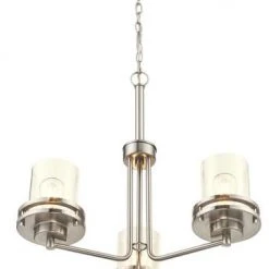Best deal ⌛ Patriot Lighting® Joska 3-Light Brushed Nickel Chandelier 👏