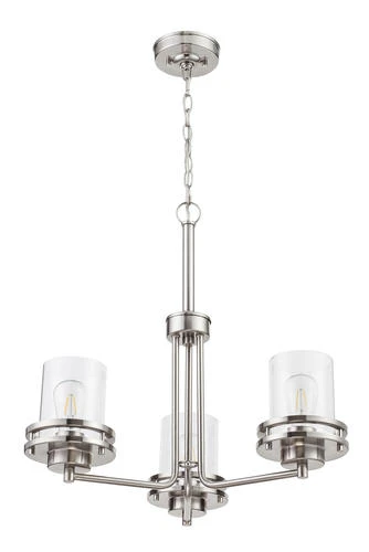 Best deal ⌛ Patriot Lighting® Joska 3-Light Brushed Nickel Chandelier 👏 5 Best deal ⌛ Patriot Lighting® Joska 3-Light Brushed Nickel Chandelier 👏 - Image 3