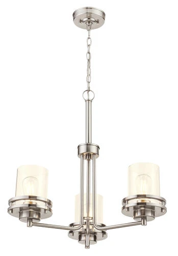 Best deal ⌛ Patriot Lighting® Joska 3-Light Brushed Nickel Chandelier 👏 9 Best deal ⌛ Patriot Lighting® Joska 3-Light Brushed Nickel Chandelier 👏 - Image 7