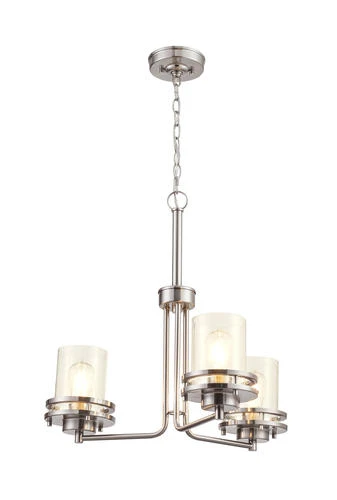 Best deal ⌛ Patriot Lighting® Joska 3-Light Brushed Nickel Chandelier 👏 8 Best deal ⌛ Patriot Lighting® Joska 3-Light Brushed Nickel Chandelier 👏 - Image 6