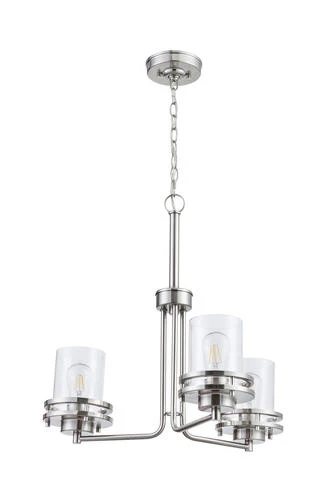 Best deal ⌛ Patriot Lighting® Joska 3-Light Brushed Nickel Chandelier 👏 6 Best deal ⌛ Patriot Lighting® Joska 3-Light Brushed Nickel Chandelier 👏 - Image 4