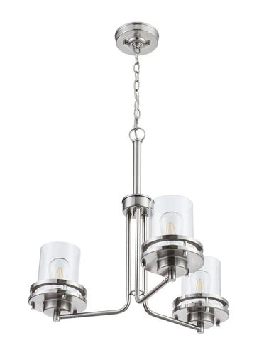 Best deal ⌛ Patriot Lighting® Joska 3-Light Brushed Nickel Chandelier 👏 7 Best deal ⌛ Patriot Lighting® Joska 3-Light Brushed Nickel Chandelier 👏 - Image 5