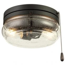 Budget ✨ Patriot Lighting® Talia Matte Black 2-Light Flush Mount Ceiling Light ⭐ -Patriot Light Store 20716 B