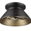 Best Sale 🧨 Patriot Lighting® Kenneth Black & Gold 2-Light Flush Mount Ceiling Light ❤️ 1 Best Sale 🧨 Patriot Lighting® Kenneth Black & Gold 2-Light Flush Mount Ceiling Light ❤️ -Patriot Light Store 20718 A
