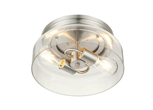 Budget ✨ Patriot Lighting® Belen Brushed Nickel 2-Light Flush Mount Ceiling Light 🤩 5 Budget ✨ Patriot Lighting® Belen Brushed Nickel 2-Light Flush Mount Ceiling Light 🤩 - Image 3