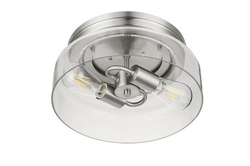 Budget ✨ Patriot Lighting® Belen Brushed Nickel 2-Light Flush Mount Ceiling Light 🤩 6 Budget ✨ Patriot Lighting® Belen Brushed Nickel 2-Light Flush Mount Ceiling Light 🤩 - Image 4