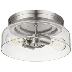 Budget ✨ Patriot Lighting® Belen Brushed Nickel 2-Light Flush Mount Ceiling Light 🤩 13 Budget ✨ Patriot Lighting® Belen Brushed Nickel 2-Light Flush Mount Ceiling Light 🤩 -Patriot Light Store 20720 C