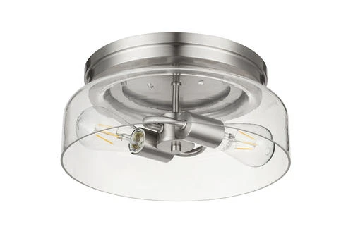 Budget ✨ Patriot Lighting® Belen Brushed Nickel 2-Light Flush Mount Ceiling Light 🤩 7 Budget ✨ Patriot Lighting® Belen Brushed Nickel 2-Light Flush Mount Ceiling Light 🤩 - Image 5