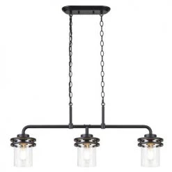 Buy 😀 Patriot Lighting® Joska Matte Black 3-Light Island Light 👏 -Patriot Light Store 20734 3518633MASTER2