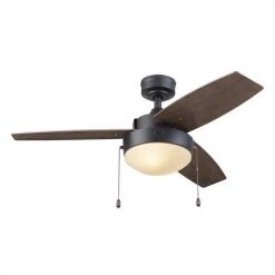 Best Sale 💯 Patriot Lighting® Joselynn 42" Bronze Indoor LED Ceiling Fan ⭐ -Patriot Light Store 20763 3550092 Persp3 LightOn A