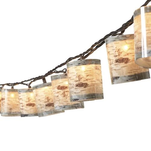 Wholesale ⌛ Patriot Lighting® 8' 10-Light Birch Bark String Light ⌛ 3 Wholesale ⌛ Patriot Lighting® 8' 10-Light Birch Bark String Light ⌛