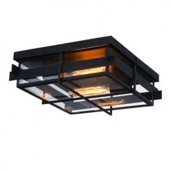 Top 10 💯 Patriot Lighting® Muller Bronze 2-Light Outdoor Flush Mount Ceiling Light ✔️