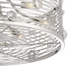 Best Sale ✨ Patriot Lighting™ Urbaine 24" Polished Nickel Fandelier ✔️ -Patriot Light Store 31035 019 S