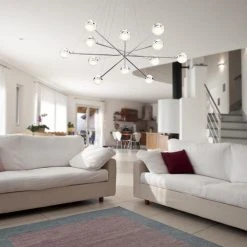 New 😀 Patriot Lighting® Lazio Chrome Integrated LED Chandelier 🌟 -Patriot Light Store 31864 015 L1