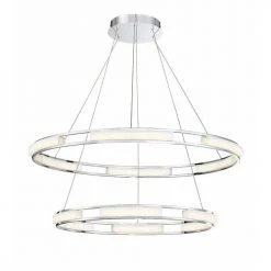 Promo ❤️ Patriot Lighting® Fanton Chrome Integrated LED Pendant ❤️