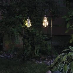 Buy 👍 Patriot Lighting® Solar Integrated LED Vintage Cage Landscape Light - Assorted ✨ -Patriot Light Store 343 4484 inuse night 1