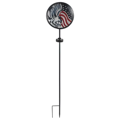 New 😍 Patriot Lighting® Solar LED Eagle/Home Of The Brave Landscape Light - Assorted ❤️ 4 New 😍 Patriot Lighting® Solar LED Eagle/Home Of The Brave Landscape Light - Assorted ❤️ - Image 2