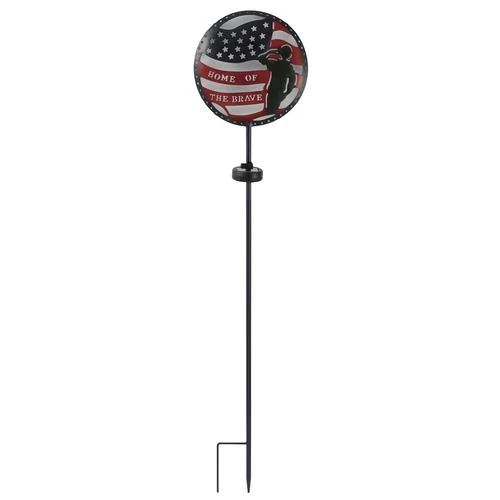 New 😍 Patriot Lighting® Solar LED Eagle/Home Of The Brave Landscape Light - Assorted ❤️ 6 New 😍 Patriot Lighting® Solar LED Eagle/Home Of The Brave Landscape Light - Assorted ❤️ - Image 4
