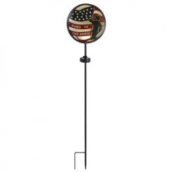 New 😍 Patriot Lighting® Solar LED Eagle/Home Of The Brave Landscape Light - Assorted ❤️ 8 New 😍 Patriot Lighting® Solar LED Eagle/Home Of The Brave Landscape Light - Assorted ❤️ -Patriot Light Store 343 9102 rear on