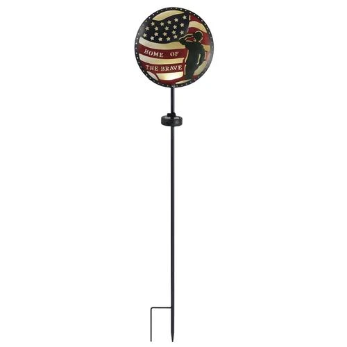 New 😍 Patriot Lighting® Solar LED Eagle/Home Of The Brave Landscape Light - Assorted ❤️ 5 New 😍 Patriot Lighting® Solar LED Eagle/Home Of The Brave Landscape Light - Assorted ❤️ - Image 3