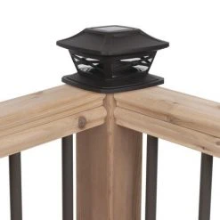 Best Sale 😉 Patriot Lighting® Solar Integrated LED Crosby Bronze Post Cap Landscape Light ❤️ -Patriot Light Store 3431438 AP REV