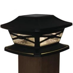 Best Sale 😉 Patriot Lighting® Solar Integrated LED Crosby Bronze Post Cap Landscape Light ❤️ -Patriot Light Store 3431438 Fusion24995 litonpost