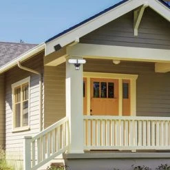 Cheap 🔔 Patriot Lighting® Bronze LED Dual Head Solar Motion Sensor Outdoor Security Flood Light 💯 -Patriot Light Store 3432406 BG