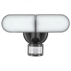 Cheap 🔔 Patriot Lighting® Bronze LED Dual Head Solar Motion Sensor Outdoor Security Flood Light 💯 -Patriot Light Store 3432406illuminatedwithoutsolarpanel