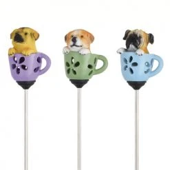 Best Sale 🥰 Patriot Lighting® Solar Integrated LED Teacup Pup Landscape Light - Assorted ⌛ -Patriot Light Store 3434423 Alt3