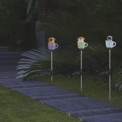Best Sale 🥰 Patriot Lighting® Solar Integrated LED Teacup Pup Landscape Light - Assorted ⌛ -Patriot Light Store 3434423 Alt7