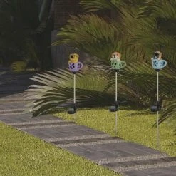 Best Sale 🥰 Patriot Lighting® Solar Integrated LED Teacup Pup Landscape Light - Assorted ⌛ -Patriot Light Store 3434423 Alt8