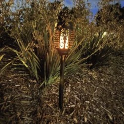 Cheap 🎁 Patriot Lighting® Solar Integrated LED Flicker Flame Landscape Light - Assorted ⭐ -Patriot Light Store 3434465 2scene