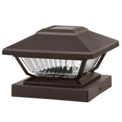 Coupon ✨ Patriot Lighting® Solar LED Lucy Bronze Post Cap Landscape Light 2-Pack 🔥 -Patriot Light Store 3434527 45D off