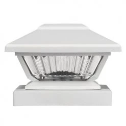 Best Sale 🧨 Patriot Lighting® Solar LED Lucy White Post Cap Landscape Light 2-Pack ❤️ 12 Best Sale 🧨 Patriot Lighting® Solar LED Lucy White Post Cap Landscape Light 2-Pack ❤️ -Patriot Light Store 3434528 SideView