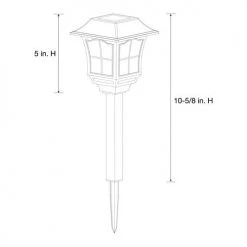 New ❤️ Patriot Lighting® Solar Integrated LED Mauldin Landscape Light - 6 Pack 👍 -Patriot Light Store 3436043 Alt8