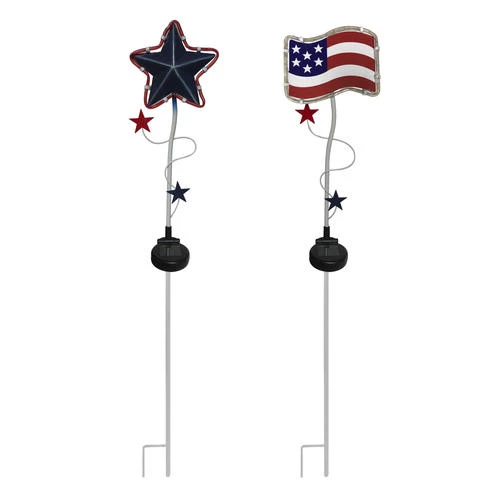 Wholesale 🛒 Patriot Lighting® Solar Intergrated LED Patriotic Flag/Star Landscape Light - Assorted 🤩 3 Wholesale 🛒 Patriot Lighting® Solar Intergrated LED Patriotic Flag/Star Landscape Light - Assorted 🤩