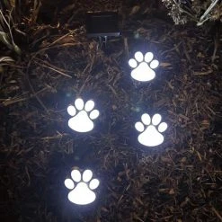 Coupon 🤩 Patriot Lighting® Solar Integrated LED Paw Print Landscape Light ⭐ -Patriot Light Store 3436106scene