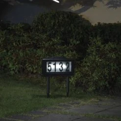 Best reviews of ✨ Patriot Lighting® Solar Integrated LED Address Sign Landscape Light ✔️ -Patriot Light Store 3436107 1scene