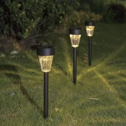 Outlet 🌟 Patriot Lighting® Solar Integrated LED Keota Bronze Landscape Light 🎁 -Patriot Light Store 3436110scene