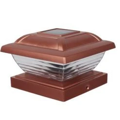 Buy 🤩 Patriot Lighting® Solar LED Copper Jolene Post Cap Light 4-Pack 🥰