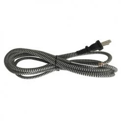 Top 10 🌟 Patriot Lighting® 8 Foot Black/White Woven Fabric Lamp Cord With Plug 🧨