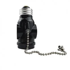 Cheap ❤️ Patriot Lighting® Socket To 2 Outlet Adapter With Pull Chain 👏 -Patriot Light Store 3457526
